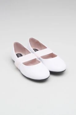 Girls Rhea Ballet Flats 7 Girls Rhea Ballet Flats -Dance Costumes BG2013 WHT 2301 43d9ed19 431f 4002 a513 63b82d49bc71