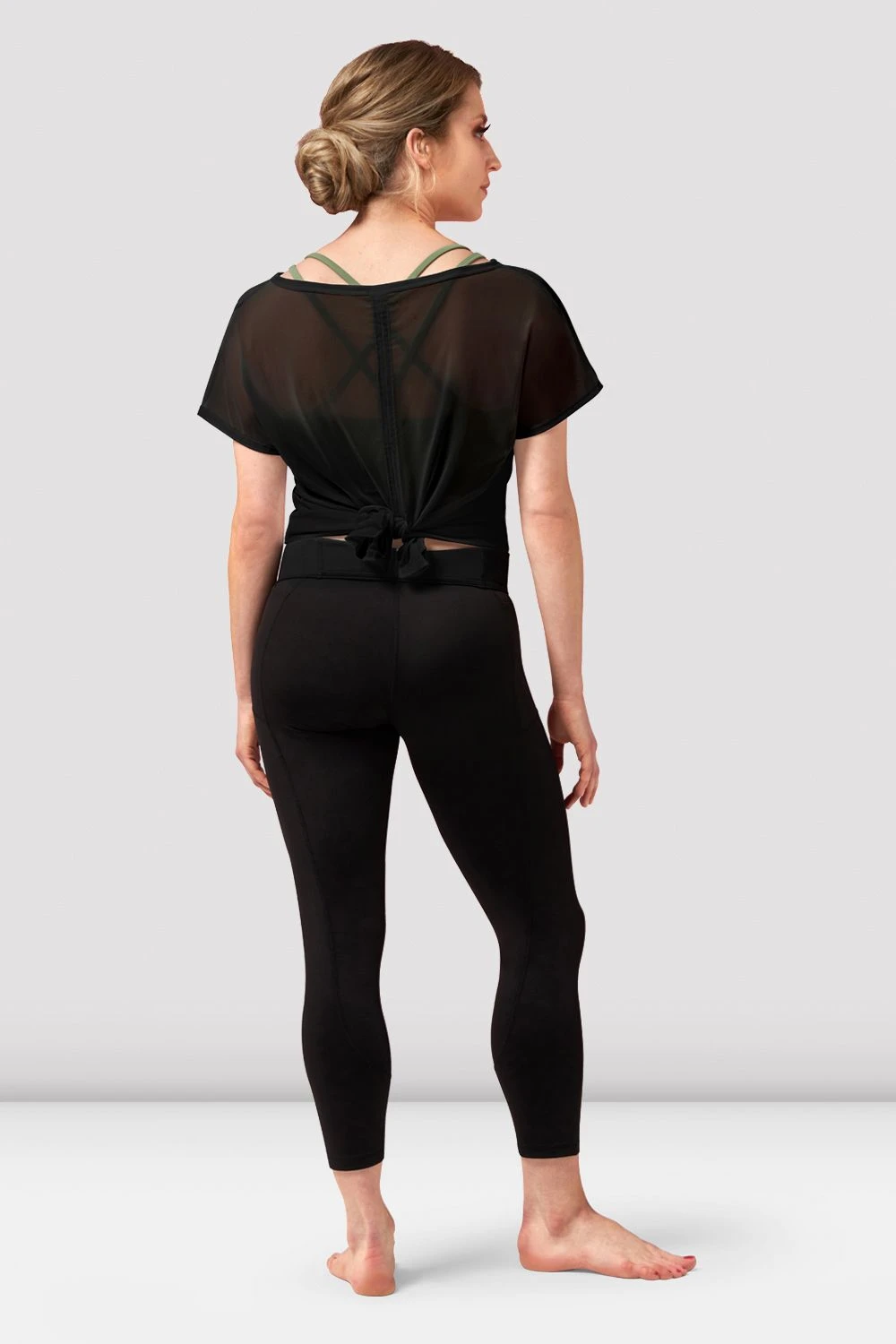Ladies Haylee Mesh Tie Back Top 2 Ladies Haylee Mesh Tie Back Top - Image 2