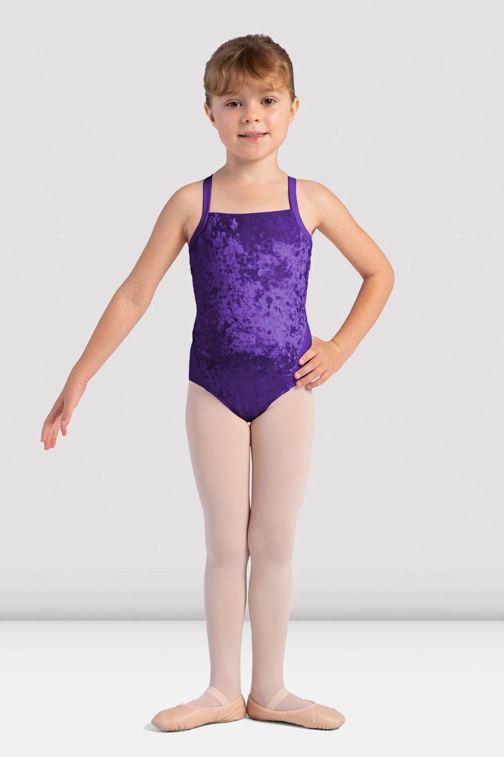 Girls Pippa Velvet Camisole Leotard 1 Girls Pippa Velvet Camisole Leotard
