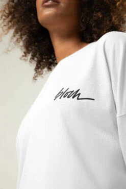 Ladies Bloch Print Oversized Long Sleeve Tee -Dance Costumes JLW5007 WHT 04 1 resize