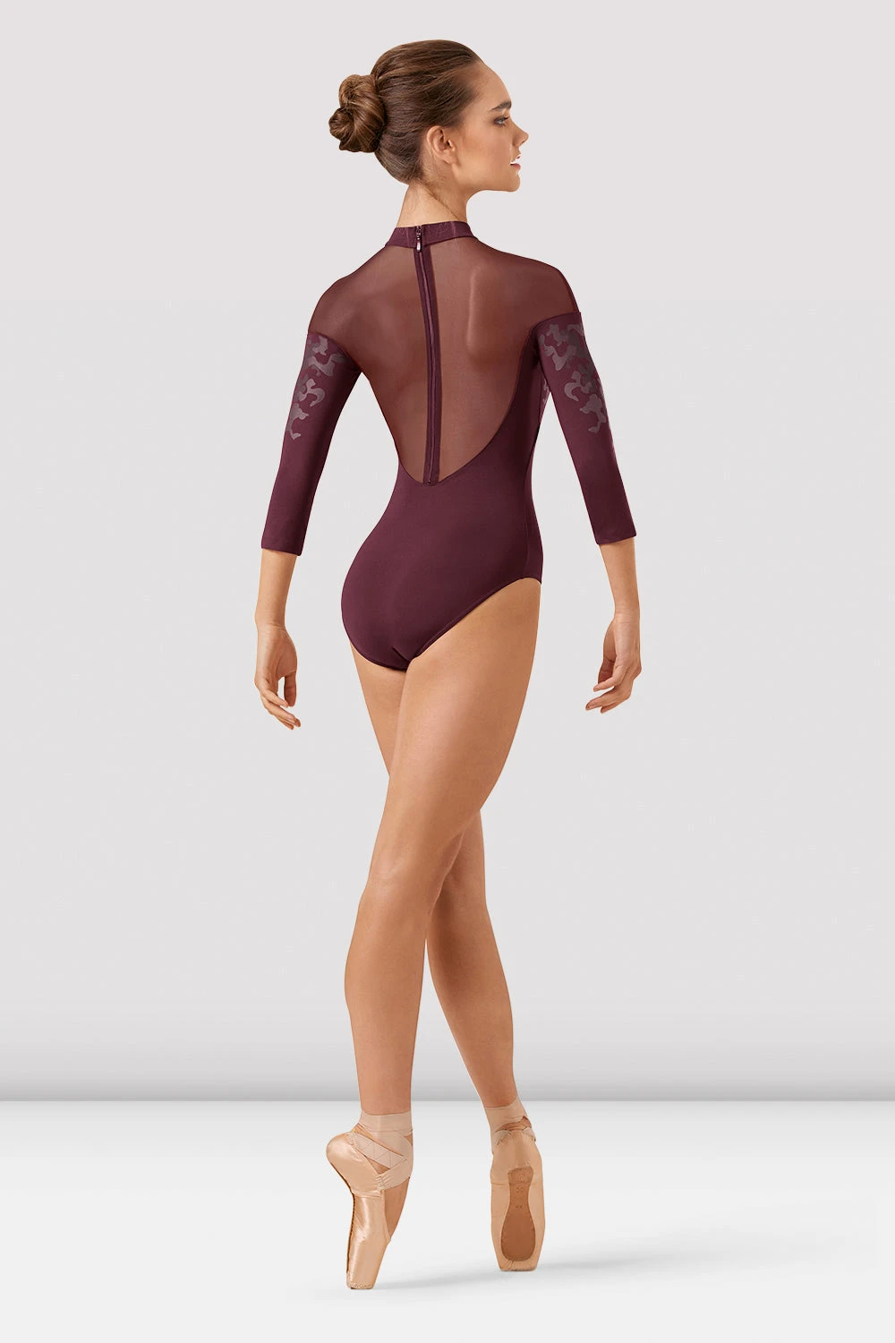 Ladies Boutique Mirage Print Long Sleeve Leotard 2 Ladies Boutique Mirage Print Long Sleeve Leotard - Image 2