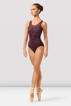Ladies Lana Mirage Print Scoop Neck Leotard