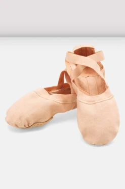 Childrens Synchrony Stretch Canvas Ballet Shoes -Dance Costumes PMFDXbiQ