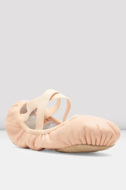 Childrens Odette Leather Ballet Shoes -Dance Costumes S0246L PNK 03 80cc833e beb0 4710 a470 32ba75fae099