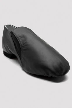 Ladies Leather Elasta Jazz Booties 15 Ladies Leather Elasta Jazz Booties -Dance Costumes S0499L BLK 08